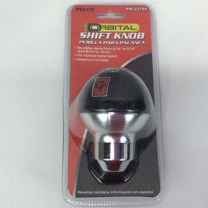 Pilot Automotive Orbital Shift Knob PM-22166 Black/Chrome GT Manual Transmission